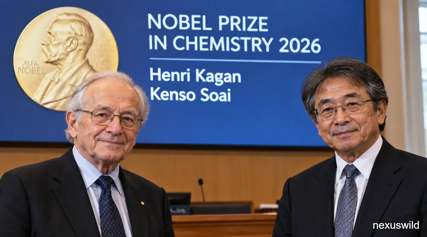 Henri Kagan and Kenso Soai Win 2026 Nobel Prize in Chemistry