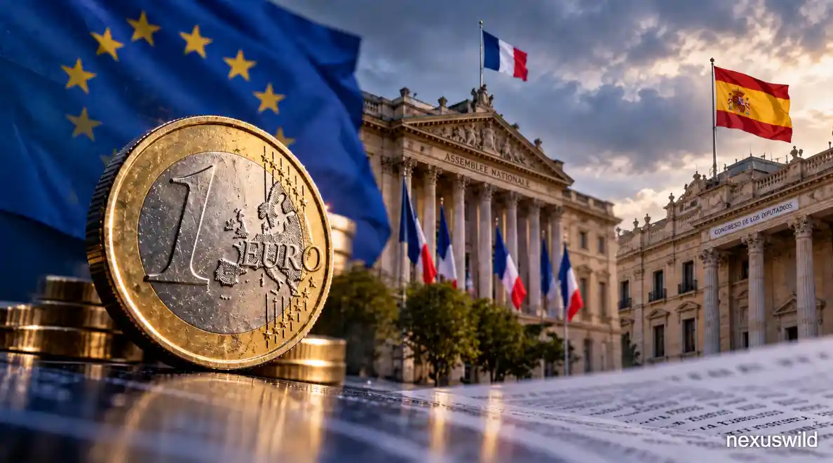 Euro Hovers Near 17-Month Low as France and Spain Add to Euro-Zone Risks