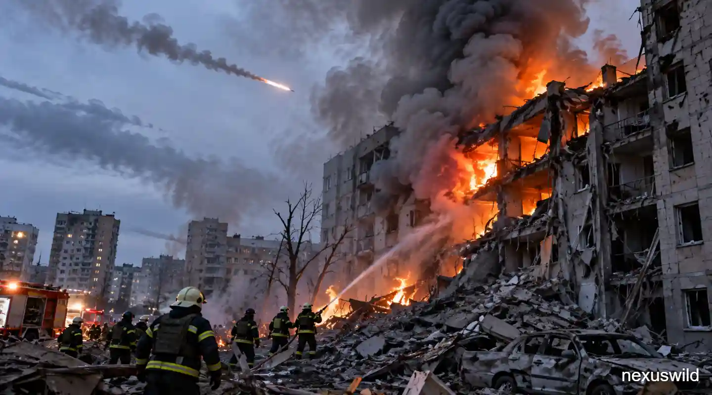 Russia Launches Major Missile and Drone Attack on Ukraine, Killing at Least 20
