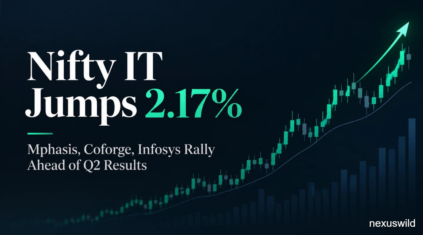 Nifty IT Jumps 2.17% as Mphasis, Coforge, Infosys Rally Ahead of Q2 Results